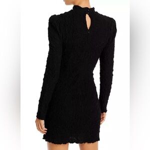 Aqua Crinkle Bodycon Dress